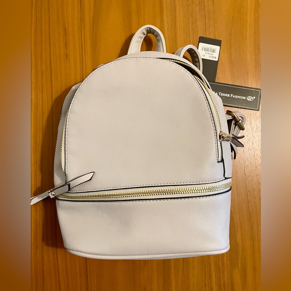 La Terre fashion vegan leather mini Backpack